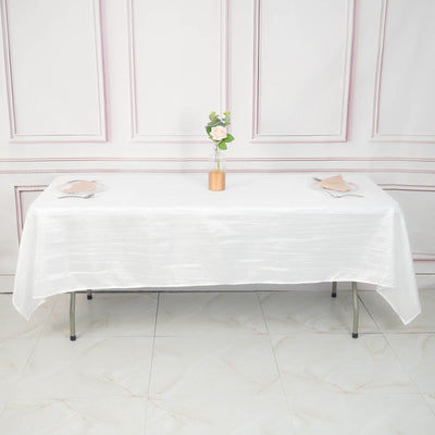 Elegant Design of the Accordion Crinkle Taffeta Tablecloth