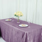 Accordion Crinkle Taffeta Rectangle Tablecloth in Violet Amethyst Color 90 Inch x 132 Inch
