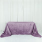 90"x132" Violet Amethyst Accordion Crinkle Taffeta Seamless Rectangular Tablecloth