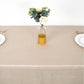 Beige Rectangle Tablecloth 90 Inch x 132 Inch Accordion Crinkle Taffeta