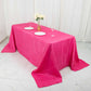 90x132inch Fuchsia Accordion Crinkle Taffeta Rectangular Tablecloth