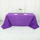 90x132inch Purple Accordion Crinkle Taffeta Rectangular Tablecloth