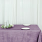 Violet Amethyst Rectangle Tablecloth in Accordion Crinkle Taffeta Fabric 90 Inch x 156 Inch 