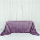 90"x156" Violet Amethyst Accordion Crinkle Taffeta Seamless Rectangular Tablecloth