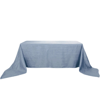 Versatility of the Dusty Blue Taffeta Tablecloth