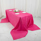 90x156inch Fuchsia Accordion Crinkle Taffeta Rectangular Tablecloth