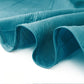 Teal Rectangle Tablecloth in Accordion Crinkle Taffeta Fabric 90 Inch x 156 Inch 