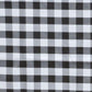 Round Buffalo Plaid Tablecloths 90 Inch In White & Black Checkered Polyester#whtbkgd