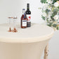 Beige Highboy Spandex Cocktail Table Cover, Fitted Stretch Tablecloth for 24"-32" Dia High Top Tables
