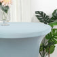 Dusty Blue Highboy Spandex Cocktail Table Cover, Fitted Stretch Tablecloth for 24"-32" Dia High Top Tables
