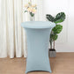 Dusty Blue Highboy Spandex Cocktail Table Cover, Fitted Stretch Tablecloth for 24"-32" Dia High Top Tables