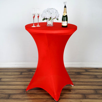 Vibrant Elegance with Red Spandex Table Cover
