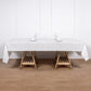 50"x108" White Airlaid Paper Tablecloth, Soft Linen-Feel Disposable Rectangle Tablecloth