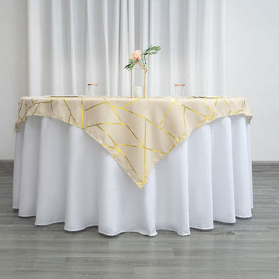 Elegant Design with Gold Foil Geometric Pattern