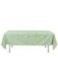 60 Inch x 102 Inch Gold Foil Geometric Pattern on Sage Green Rectangle Polyester Tablecloth