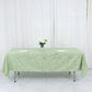 60"x102" Sage Green Rectangle Polyester Tablecloth With Gold Foil Geometric Pattern