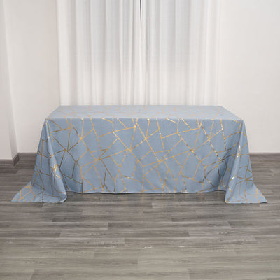 Sophisticated Elegance with Dusty Blue Tablecloth