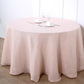 Rose Gold Tablecloth 108 Inch Round Linen Slubby Textured