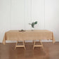 60"x102" Natural Rectangular Tablecloth, Linen Table Cloth With Slubby Textured, Wrinkle Resistant