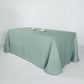 Wrinkle Resistant Dusty Blue Linen Rectangular Tablecloth 90 Inch x 132 Inch With Slubby Texture