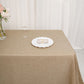 Natural Faux Jute Burlap Linen Boho Chic Rustic Rectangular Tablecloth 90 Inch x 132 Inch