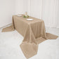 Boho Chic Natural Jute Faux Burlap Rectangle Tablecloth 90 Inch x 156 Inch 
