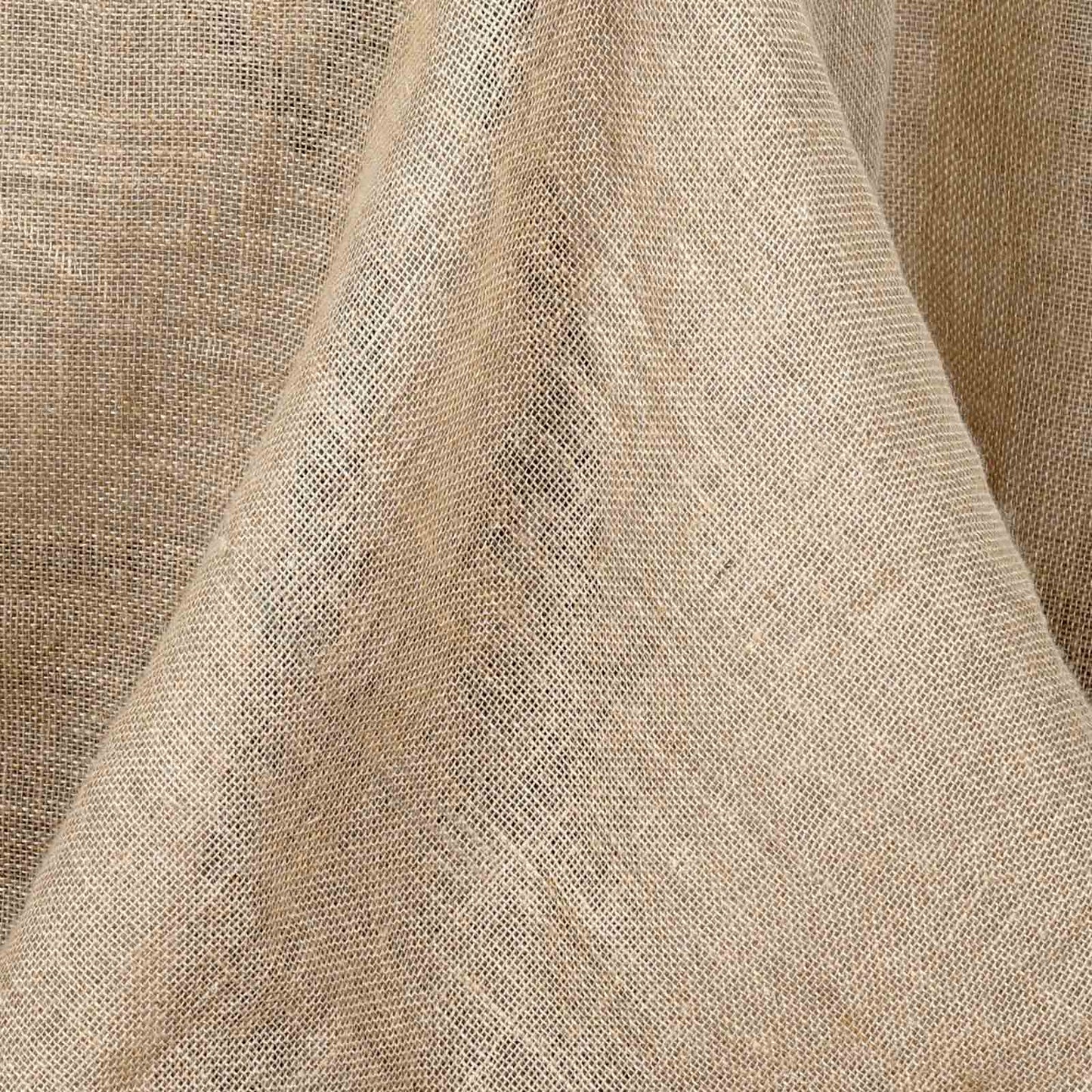 Natural burlap tablecloth for rustic decor, perfect for an 8-foot table.