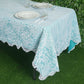 60"x108" Premium Lace White Rectangular Oblong Tablecloth