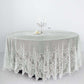 108" Premium Lace Ivory Round Tablecloth