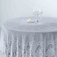 Round White Lace Tablecloth 108 Inch Premium