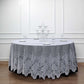 Premium Lace Round Tablecloth 120 Inch in White Color