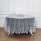 90" Premium Lace White Round Tablecloth