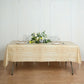 Natural Rectangle Plastic Table Cover in Rustic Wooden Print, 52"x108" PVC Waterproof Disposable Tablecloth