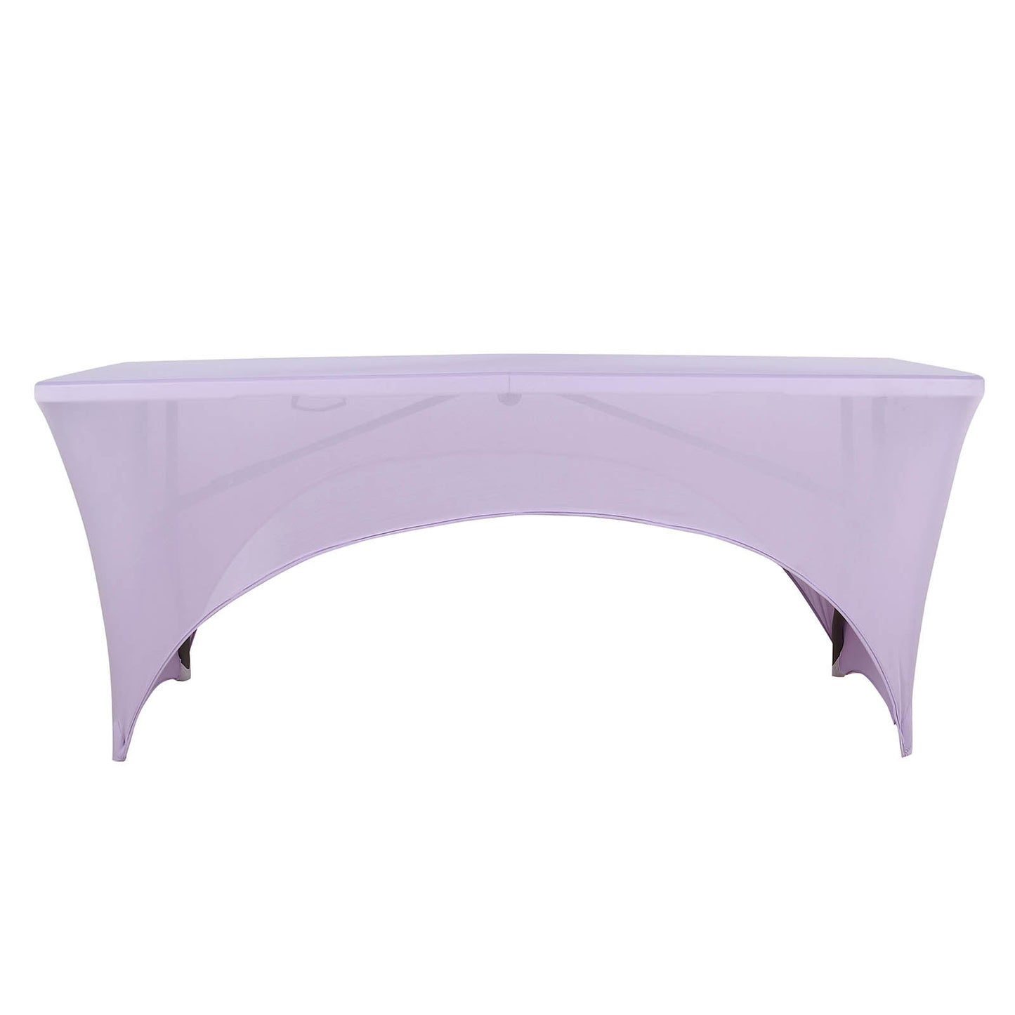 6ft Lavender Lilac Spandex Stretch Fitted Rectangular Tablecloth