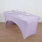 6ft Lavender Lilac Spandex Stretch Fitted Rectangular Tablecloth
