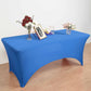 6ft Royal Blue Open Back Spandex Fitted Table Cover, Rectangular Stretch Tablecloth