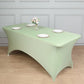6ft Sage Green Spandex Stretch Fitted Rectangular Tablecloth