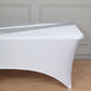 Metallic silver fitted table cover for 6ft banquet tables.