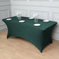 Spandex Stretch Fitted 8 Feet Hunter Emerald Green Rectangular Tablecloth
