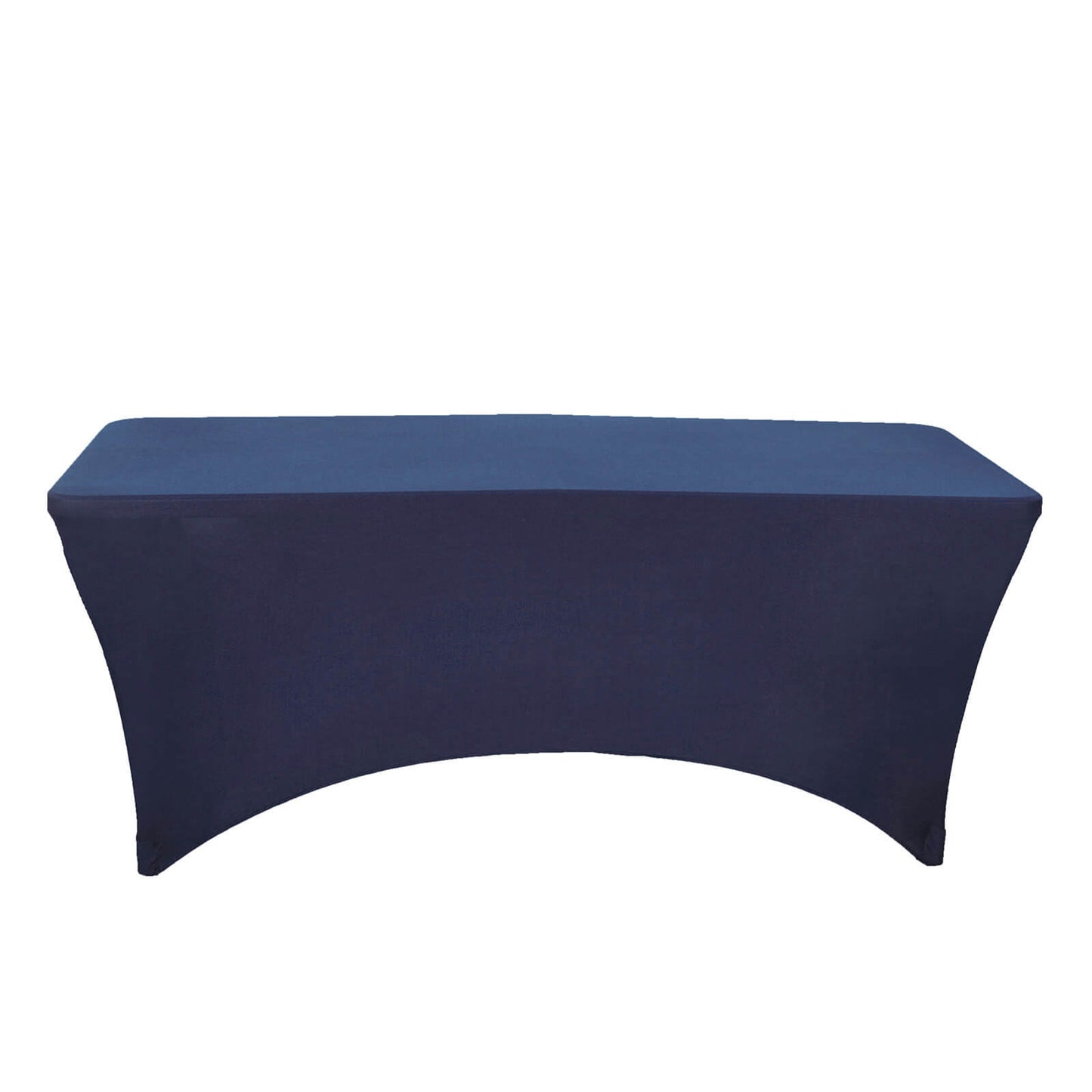 Navy Blue Tablecloth for 8 Feet Rectangular Spandex