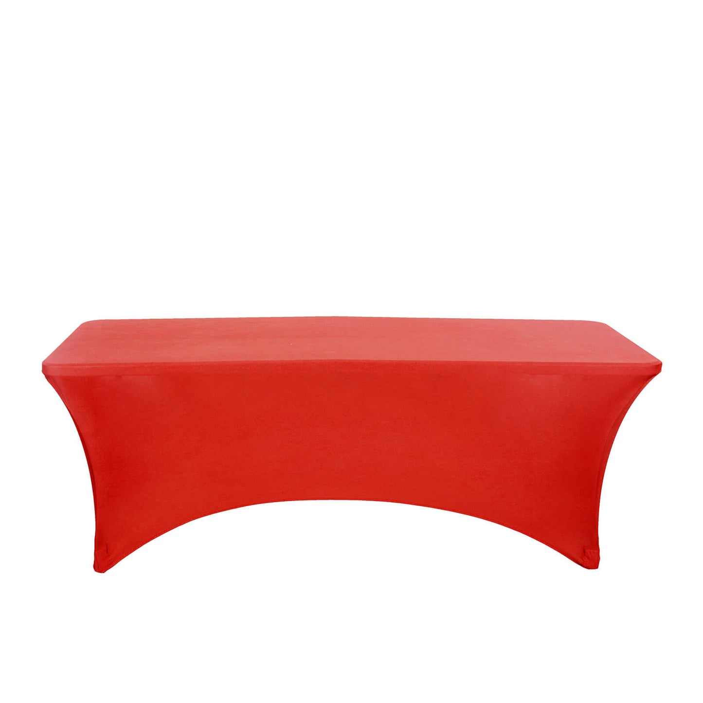 Red Tablecloth for 8 Feet Rectangular Spandex