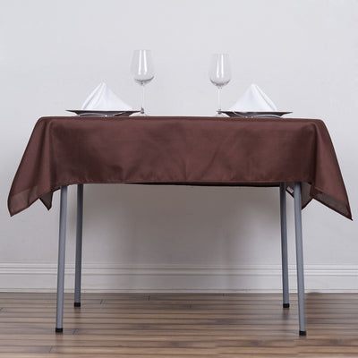 Sophisticated Elegance of Chocolate Table Overlay