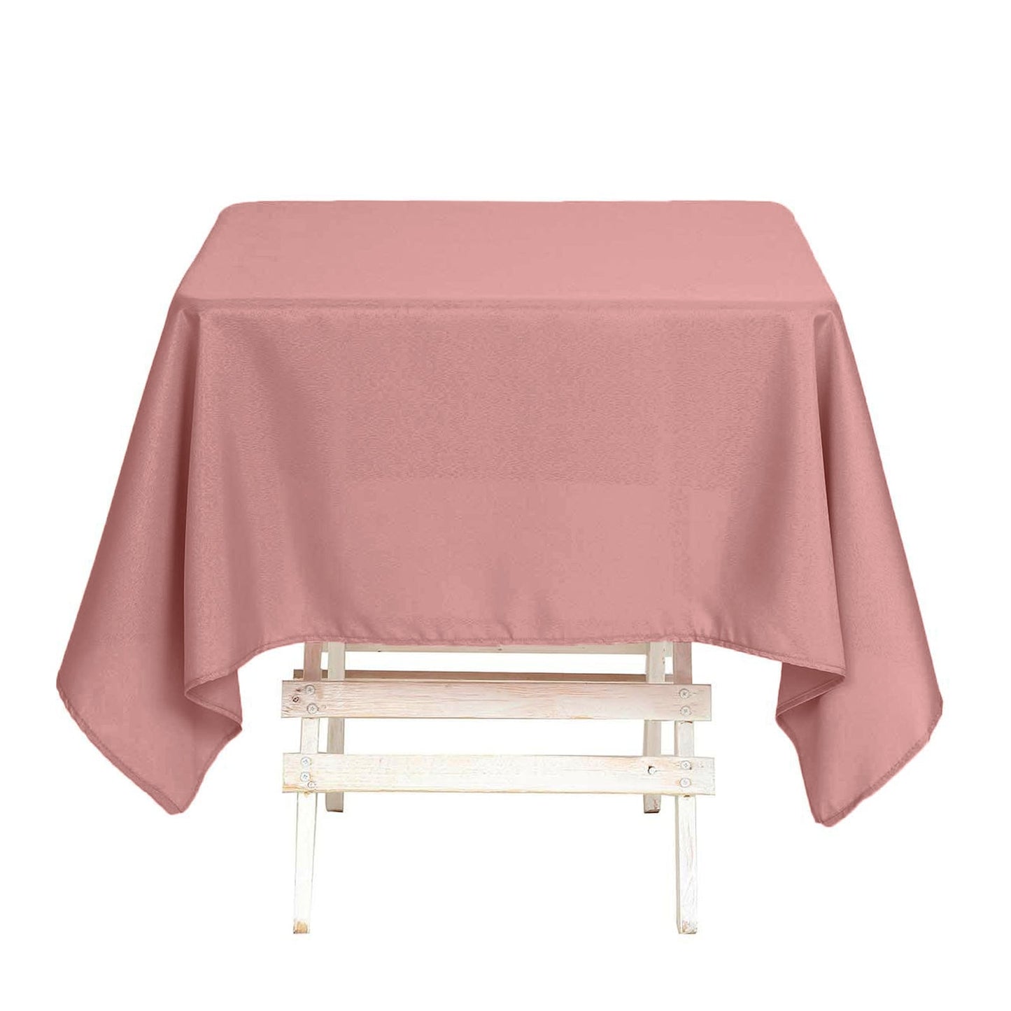 Dusty Rose Polyester Square Tablecloth 54"x54"