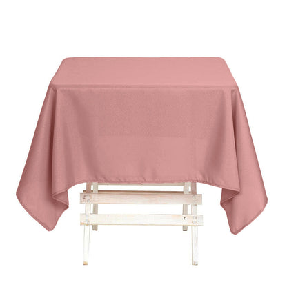 Dusty Rose Polyester Square Tablecloth 54"x54"