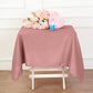 Dusty Rose Polyester Square Tablecloth 54"x54"