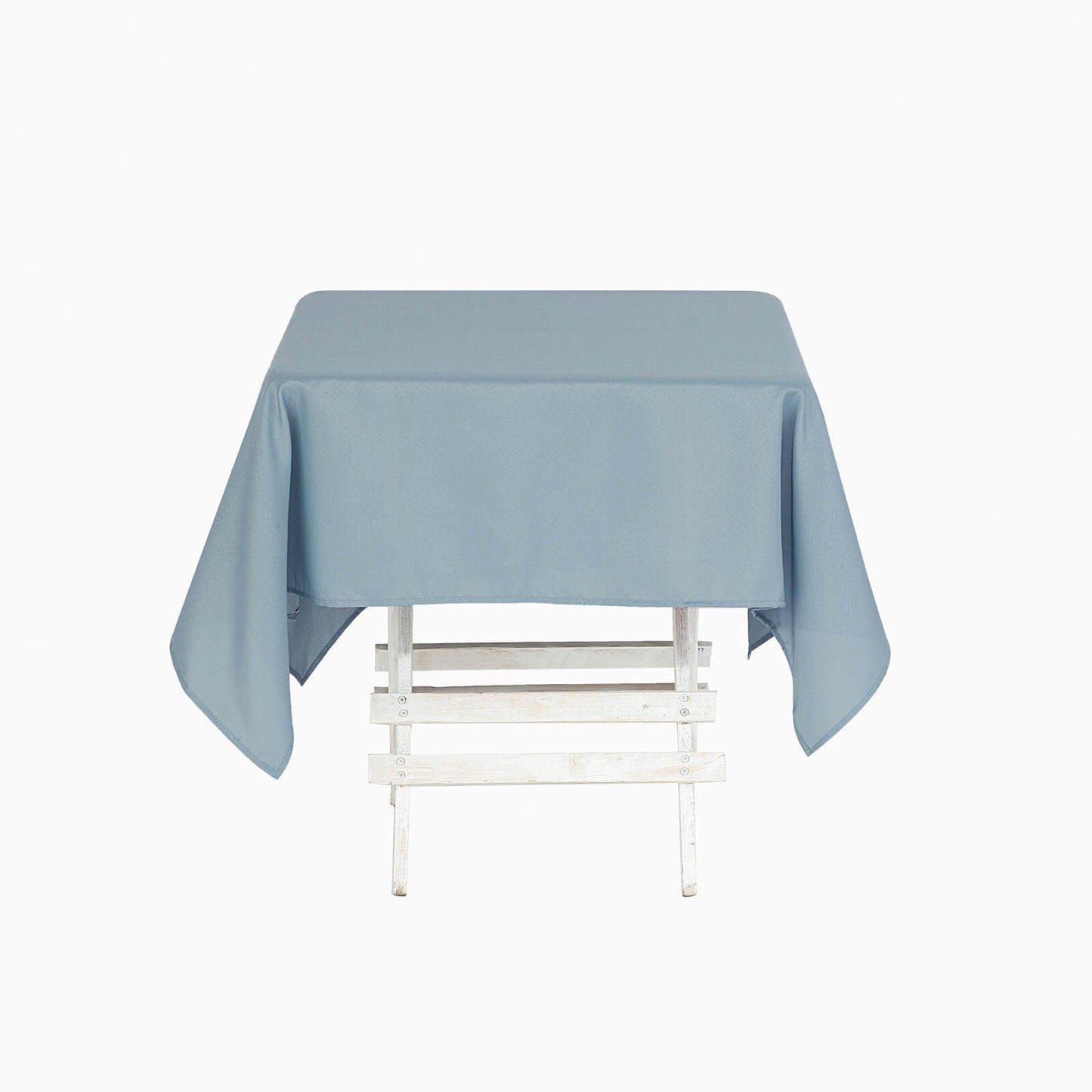 Dusty Blue Polyester Square Tablecloth 54"x54"