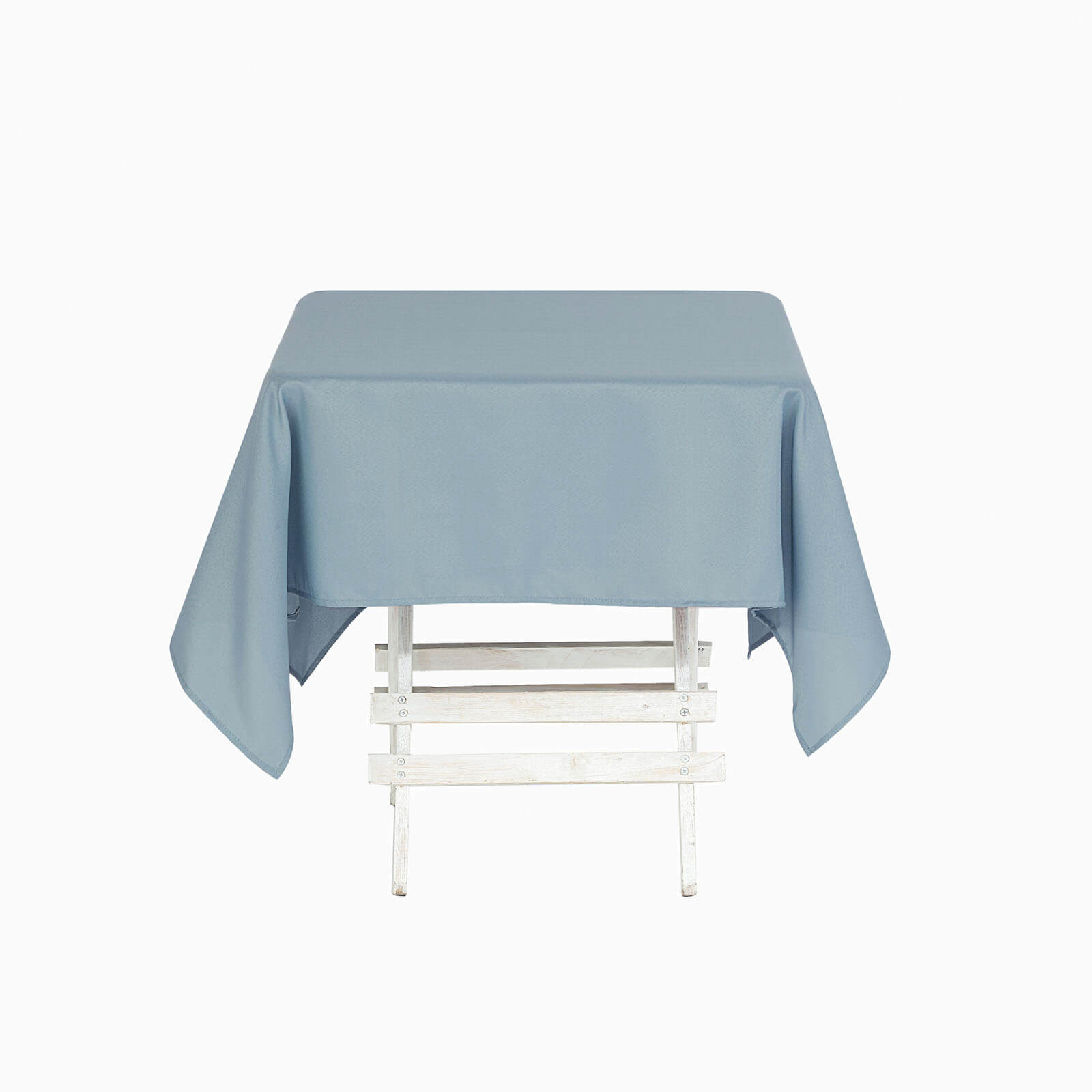 Dusty Blue Polyester Square Tablecloth 54"x54"