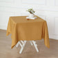 Gold Polyester Square Tablecloth 54"x54"