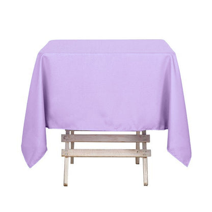 Lavender Lilac Polyester Square Tablecloth 54"x54"