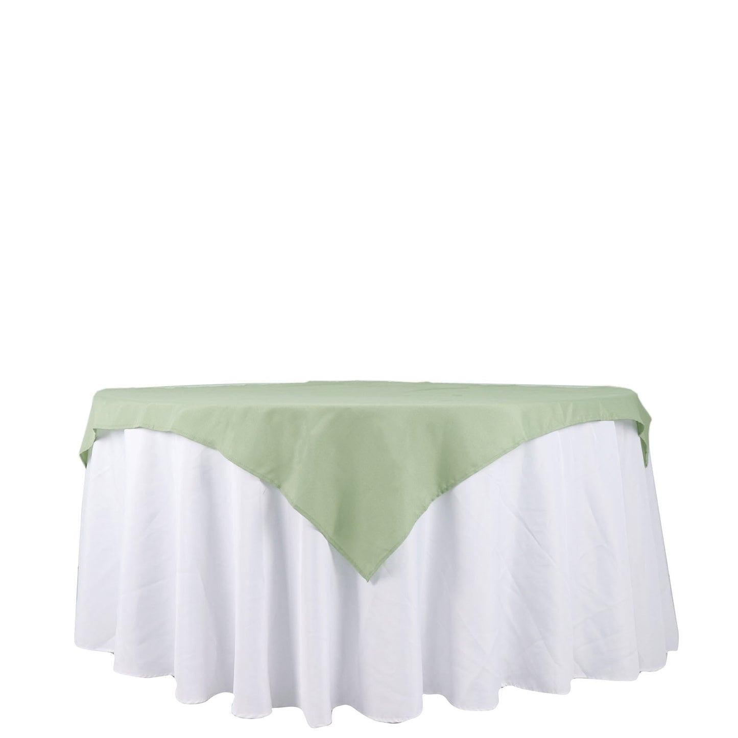 Sage Green Polyester Square Tablecloth 54"x54"